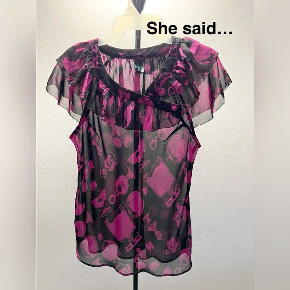 She said… Blouse Size M